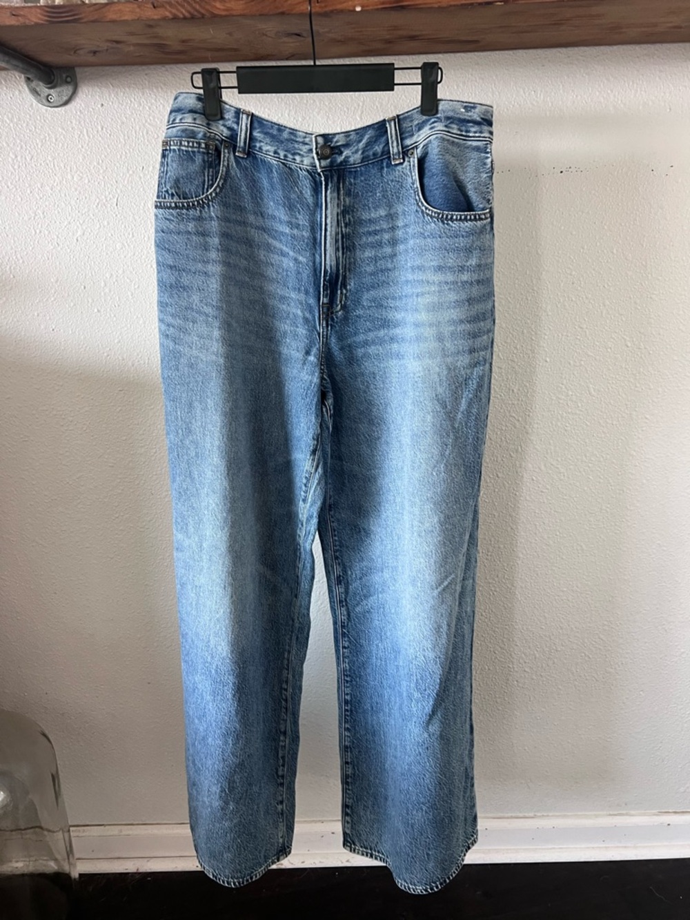 Madewell Light Wash Relaxed Straight Men's Jeans